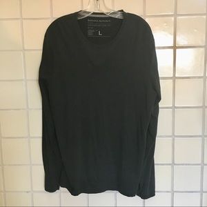 Banana Republic Soft Wash Long Sleeve Shirt Black